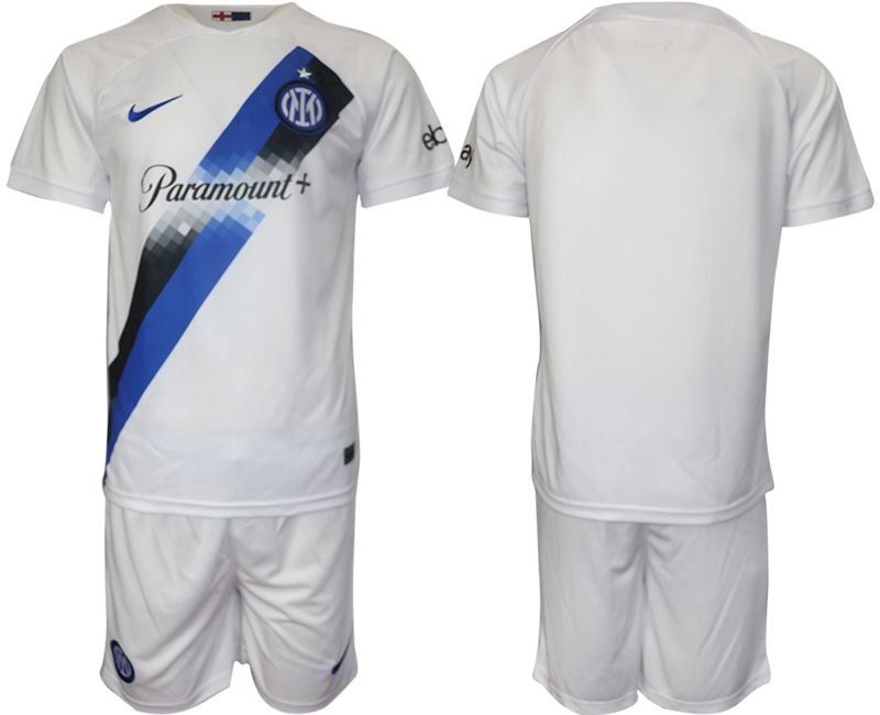 Men 2023-2024 Club Inter Milan away blank white Soccer Jersey